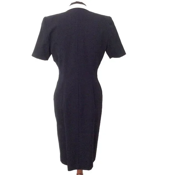 Collectibles Vintage Black Career Dress Size 4 - Picture 3 of 6